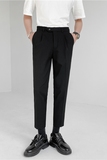 轻熟风时尚休闲裤韩版纯色小脚九分西裤男K20-P65，男装西裤，电商C308