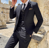 秋冬新款英伦韩版修身男士西服三件套装TZ148-P295，男装西服，电商C308