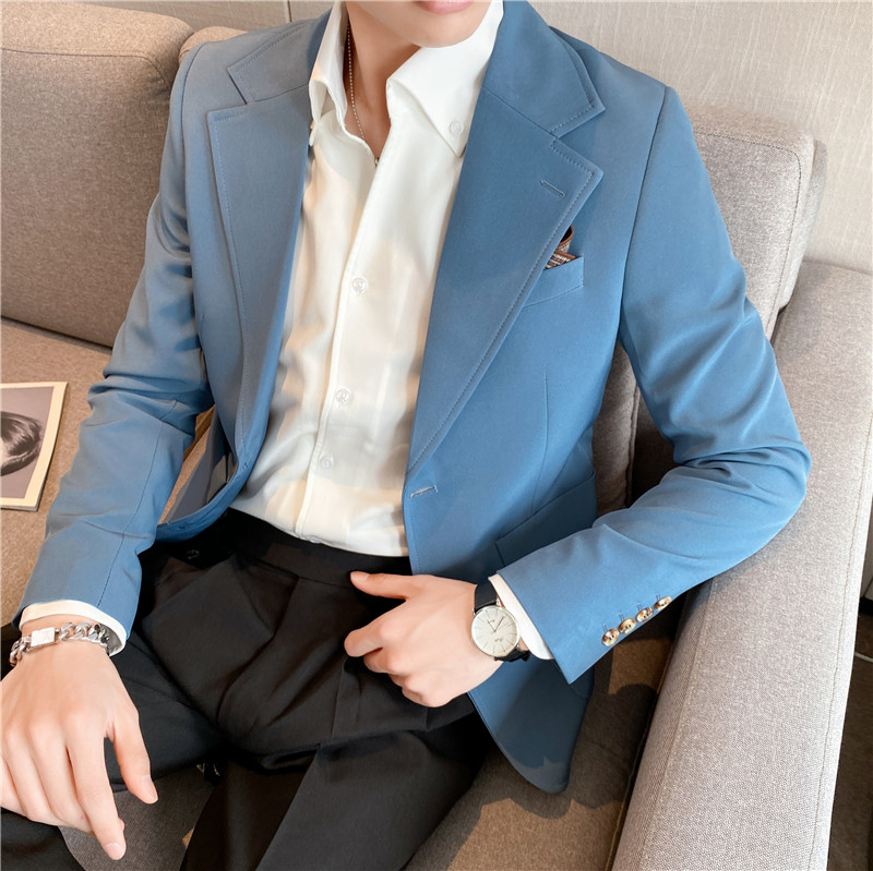 休闲小西服外套男高级感韩版修身英伦痞帅单西装X01-P155,男装西服套装,电商C308