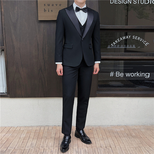 新郎西服套装婚礼伴郎服塔士多礼服男士高级感西装SJT914-P265