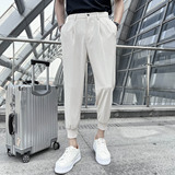 22轻熟风宽松时尚休闲裤韩版纯色小脚九分西裤K19-P65，男装西裤，电商C308