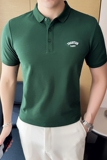 夏季男士休闲polo衫t恤潮流修身翻领半袖polo衫黑色C60045-P58，男装T恤，电商C308