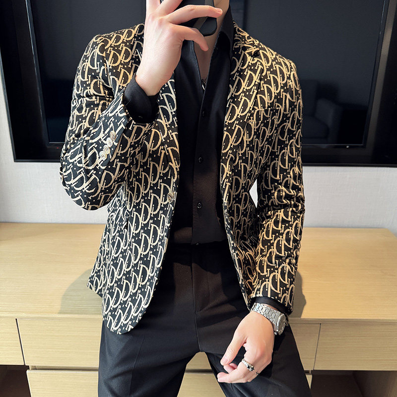 英伦韩版修身男士商务休闲花式西服男外套X933-P155,男装西服,电商C308
