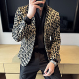 英伦韩版修身男士商务休闲花式西服男外套X933-P155，男装西服，电商C308