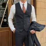 新郎婚礼伴郎服马甲塔士多礼服男士高级感马甲MJ912-P60，男装背心/马甲，电商C308