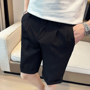 春夏款英伦休闲裤薄款 男士西裤潮流修身小脚短裤K909-P70,男装牛仔裤,电商C308