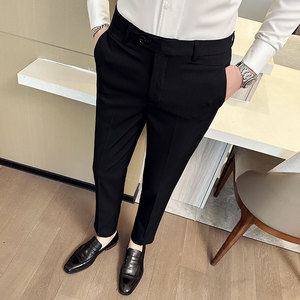 春夏款 英伦时尚休闲裤 韩版纯色小脚西裤长裤 K38-P70图片