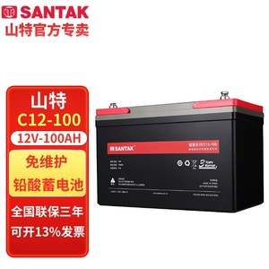 山特铅酸蓄电池C12-100AH/26AH38AH65ah150AH200AHUPSEPS免维护