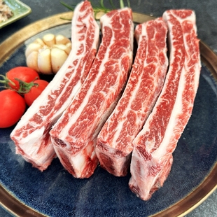 澳洲进口2GR纯血和牛背肋排牛肋排1000克长切短切带骨牛排