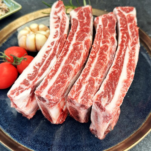 澳洲进口2GR纯血和牛背肋排牛肋排1000克长切短切带骨牛排