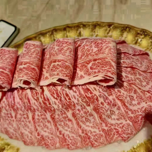 澳洲和牛M7 8牛小排卷150克原切谷饲雪花牛肉卷寿喜烧火锅食材