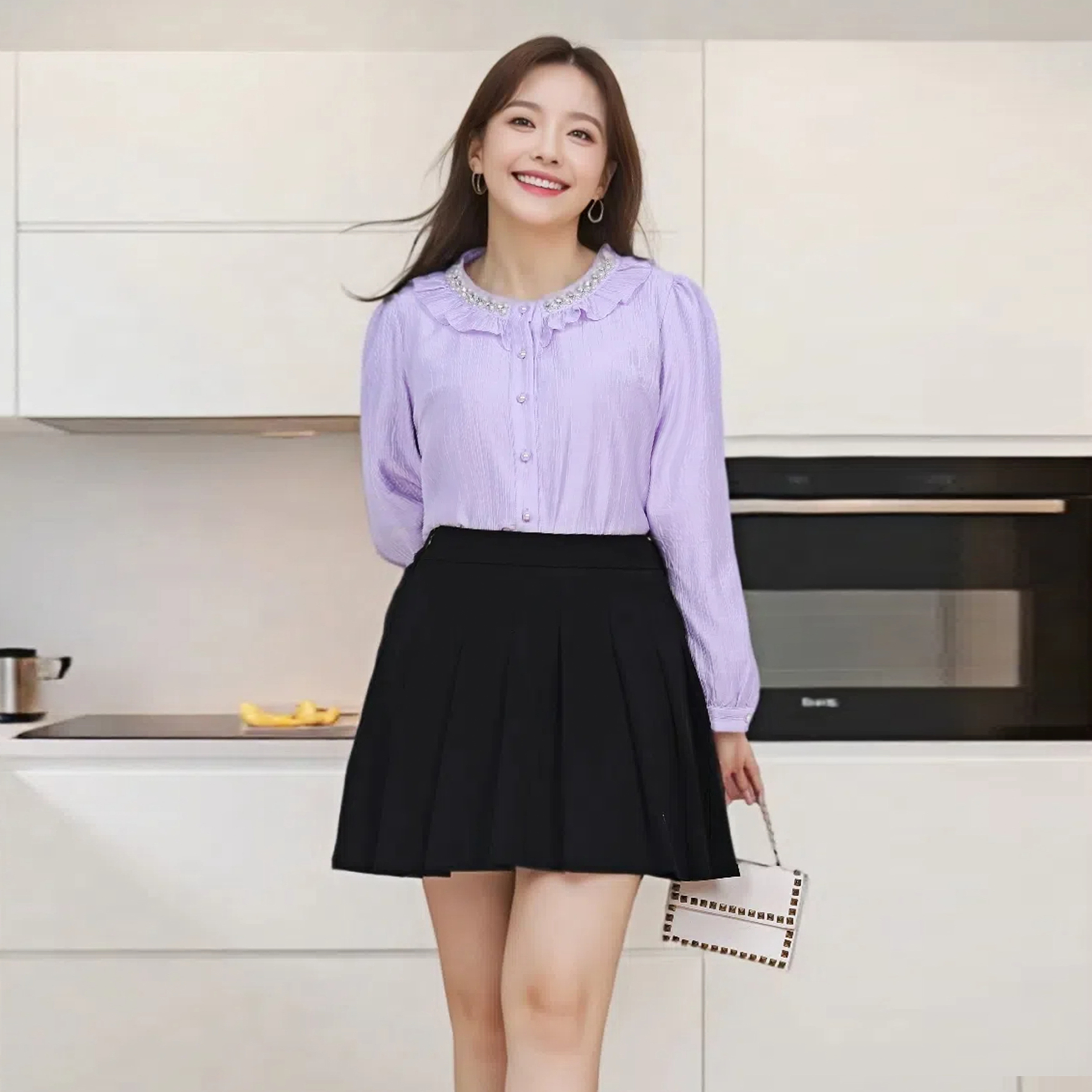大码女装秋冬打底上衣精致风衬衫