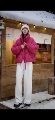 【连锁实体】茜涵国际670冬新2025时髦洋气90白鸭绒羽绒服外套潮