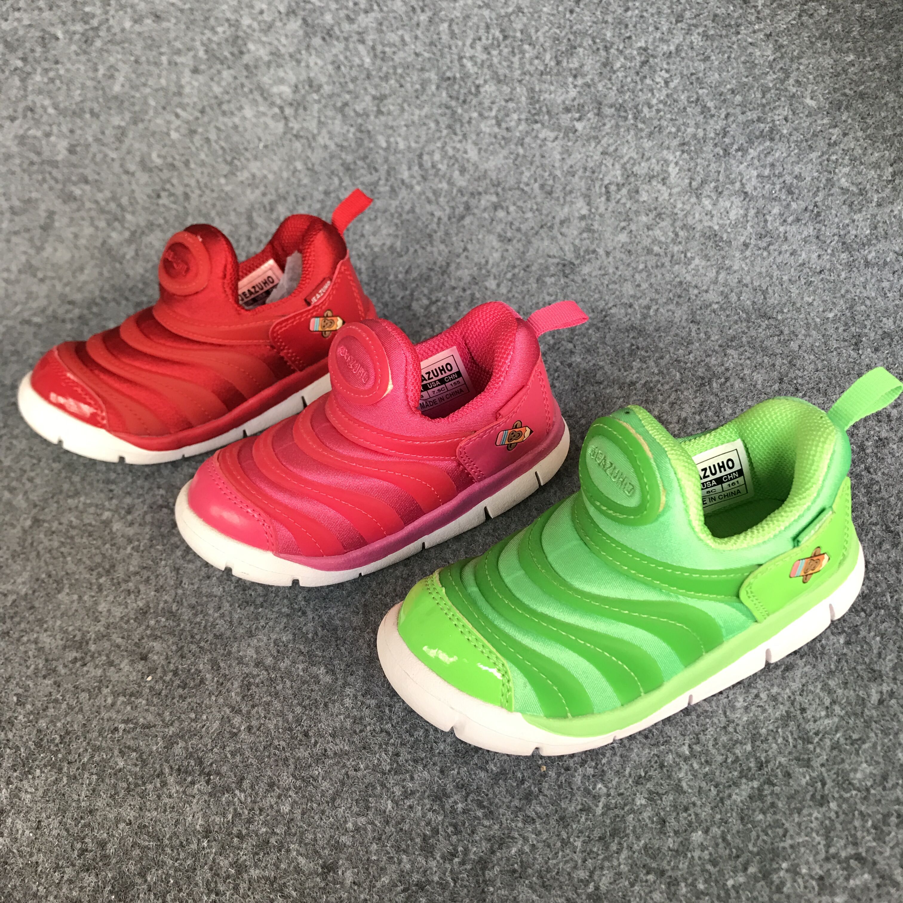 撤柜童鞋毛毛虫一脚蹬宝宝鞋婴儿鞋轻便耐磨春秋单鞋儿童运动鞋子