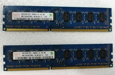 海力士 Hynix DDR3 1333 2G 2R*8 PC3-10600U 台式机内存