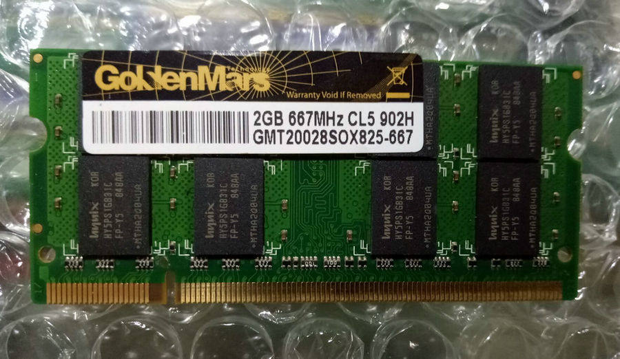 劲芯 GoldenMars DDR2 667 2G 神州笔记本内存