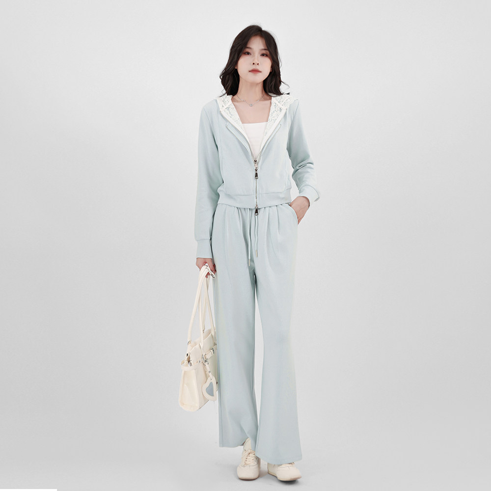 百家好高级感时尚套装女春秋新款休闲运动风卫衣两件套一整套穿搭