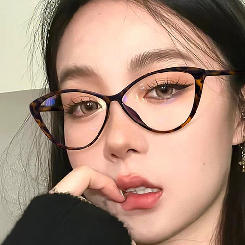 防蓝光老花眼镜女士时尚网红高清