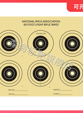 H55射击靶纸 40*30cm 户外运动竞技比赛训练练习 环形靶纸 EVA靶