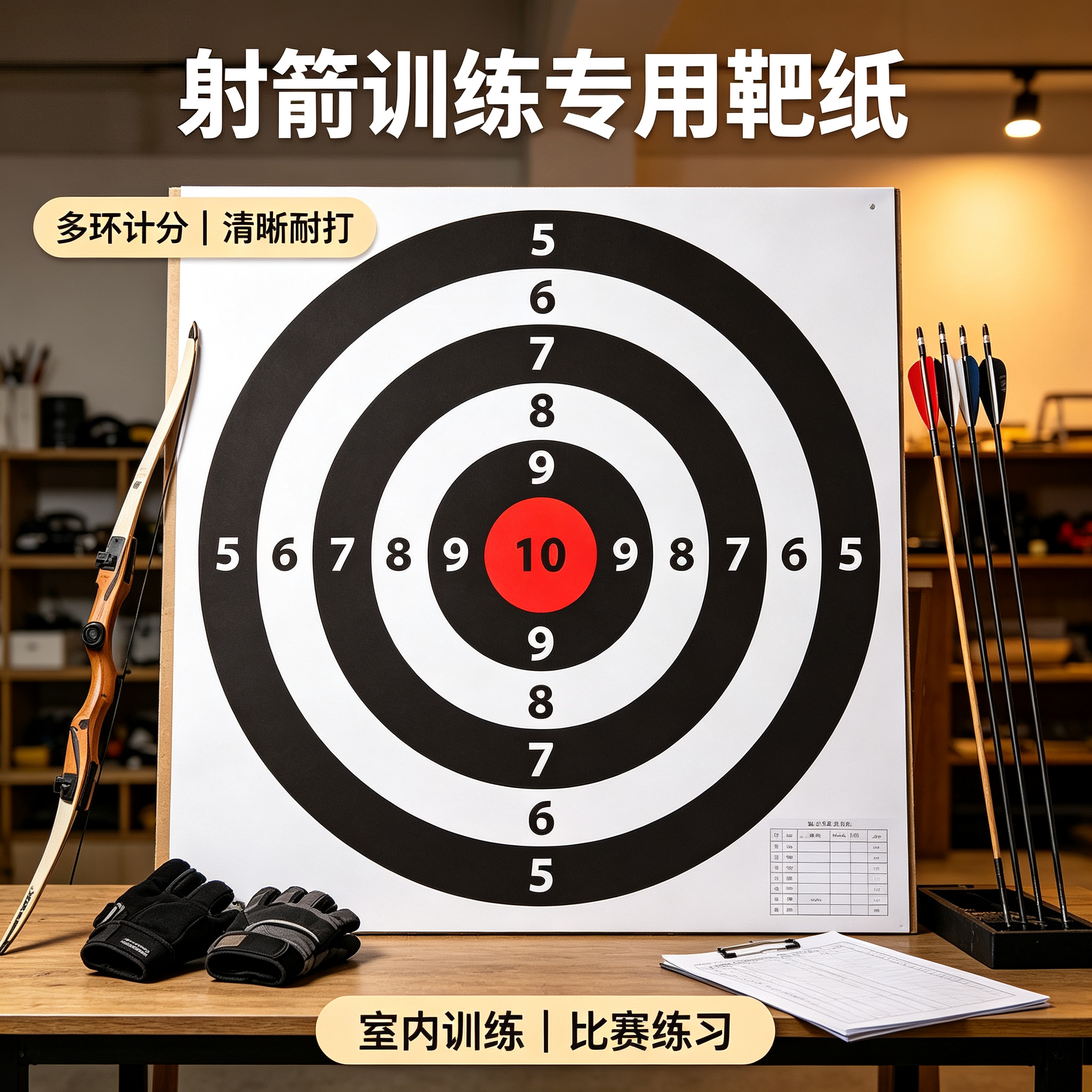 半环弓箭射击飞镖靶纸图片