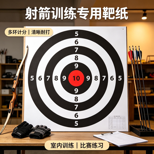 半环弓箭射击飞镖靶纸