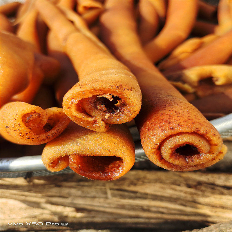 柏枝枝柴火烟熏腊猪皮子