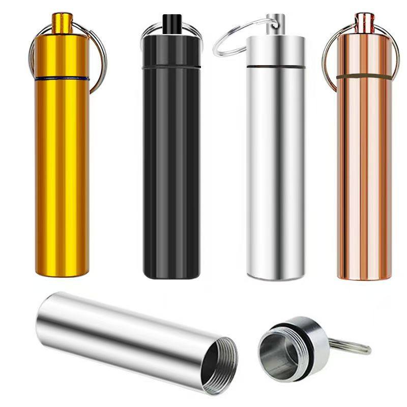 铝合金牙签筒户外收纳棉签药盒密封防水防潮金属耳勺铝瓶,收纳整理,其他收纳盒,淘宝优惠券,粉丝福利购,淘宝优惠卷