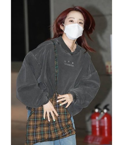 独家定制朴山多拉同款撞色布袋