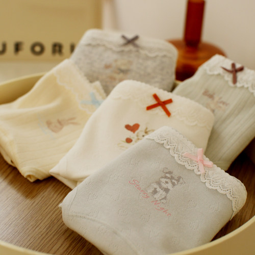 10A纯棉抑菌可爱包臀内裤