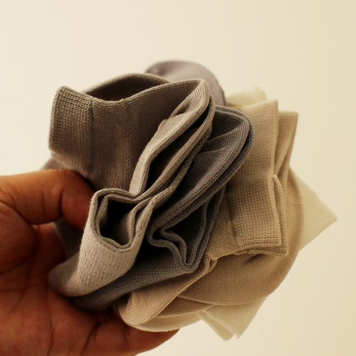 米吉诺拉夏季柔软舒适超薄款透气袜子男款丝麻休闲吸汗低帮短筒袜