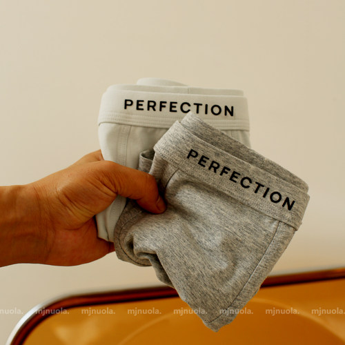 95%纯棉吸汗透气男士平角裤