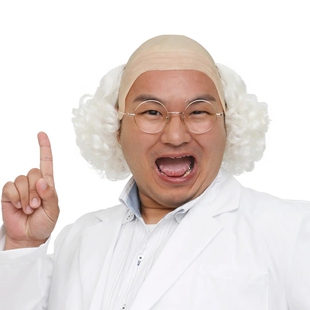 小丑假发滑稽头套秃顶假发搞怪光头假发秃头男士假发儿童表演道具