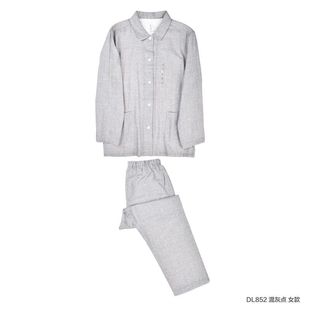 良品家居服情侣套装 双层纱睡衣 无印无侧缝日式