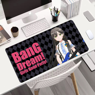 BanGDream 周边大鼠标垫笔记本电脑键盘书桌垫 花园多惠 市谷有咲