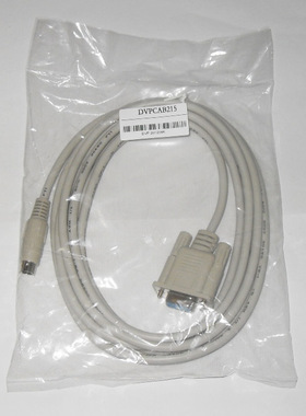 适用台达ES/SS/EC/EH编程与电脑通迅线 DVPCAB215 9孔到圆口8针