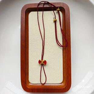 挂戒指平安扣专用细项链绳在逃公主蝴蝶结儿童成人吊坠毛衣链绳