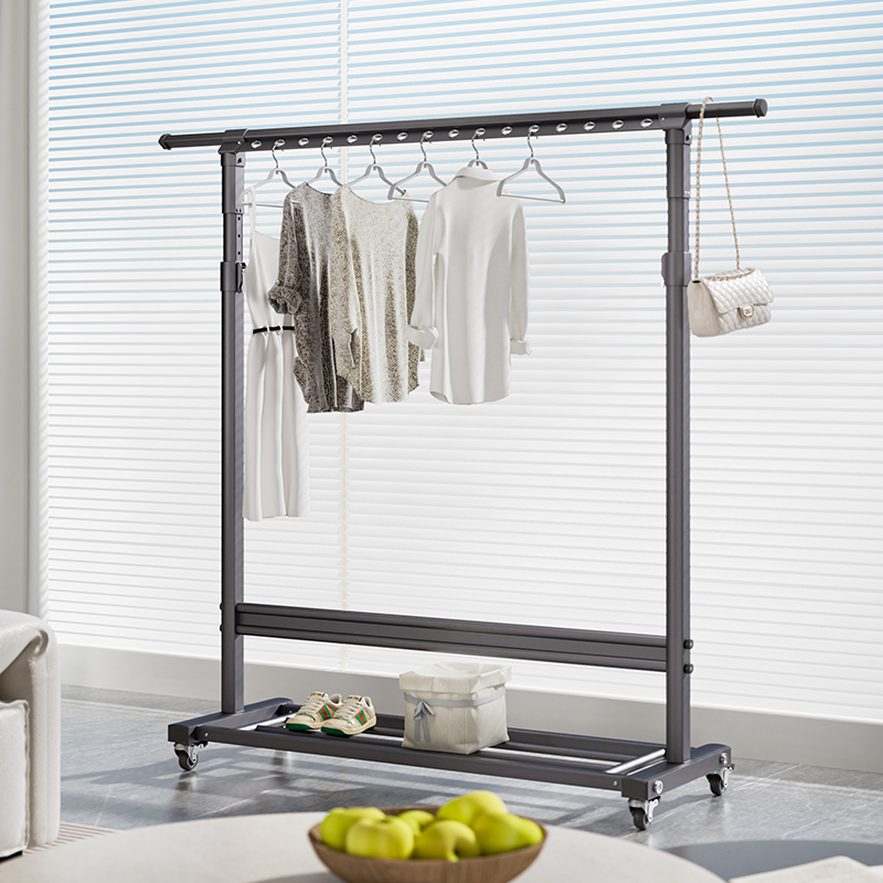 WOORIM单杆式铝合金移动晾衣架
