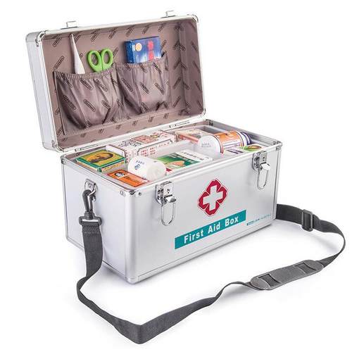 金隆兴12 14 16寸铝合金医药箱B016出诊箱背带药箱急救箱医疗箱