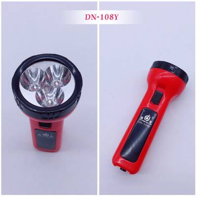 鼎能牌DN-108Y充电式带紫光灯LED手电筒12CM 小号电筒 3灯珠