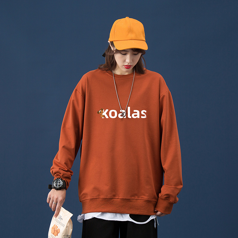 Unisex autumn new men's and women's round neck Pullover Sweater is loose in 2020