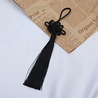 Черный шестипластинчатый простой китайский узел [10 шт.]