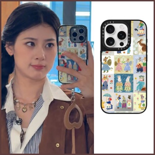 巴黎合伙人赵昭仪同款手机壳苹果iPhone16ProMax手机壳15pro潮牌13镜面