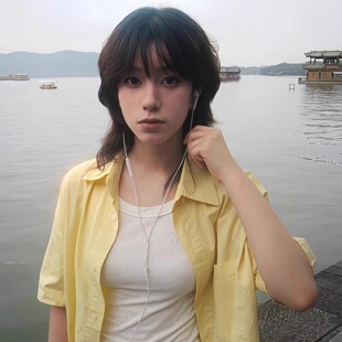 多巴胺穿搭黄色短袖衬衫女夏季甜酷美式复古宽松防晒衬衣情侣上衣