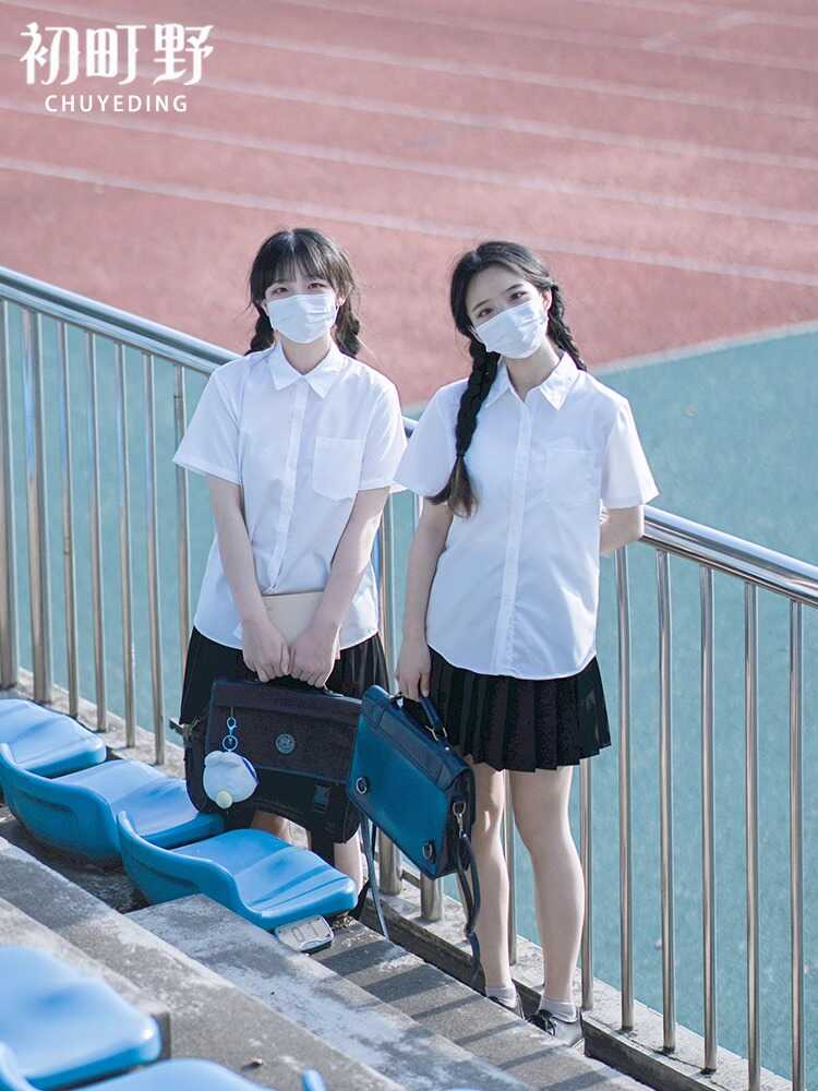 衬衫百搭基础款短袖打底日系宽松
