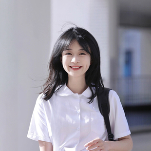 角襟丸襟衬衣长袖 日系jk衬衫 学院风基础款 学生百搭短袖 制服春夏季