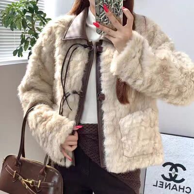 小个子羊羔毛上衣潮2025秋冬新款小香风短款外套女高级感气质名媛