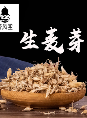 济风堂  生麦芽 麦芽 大麦芽 非炒麦芽全芽 道地无硫 50~500克