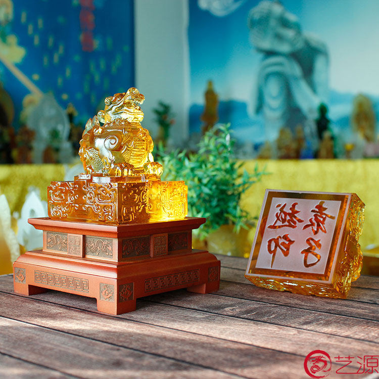 琉璃玉玺招财貔貅印章时尚创意家居饰品生日聚会礼物个性刻字篆刻
