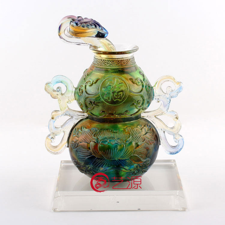 琉璃摆件 玻璃工艺品 招财 镇宅 富贵福禄如意家居风水饰品祝寿