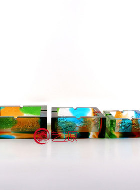 琉璃同事风升迁贺寿摆件送领导